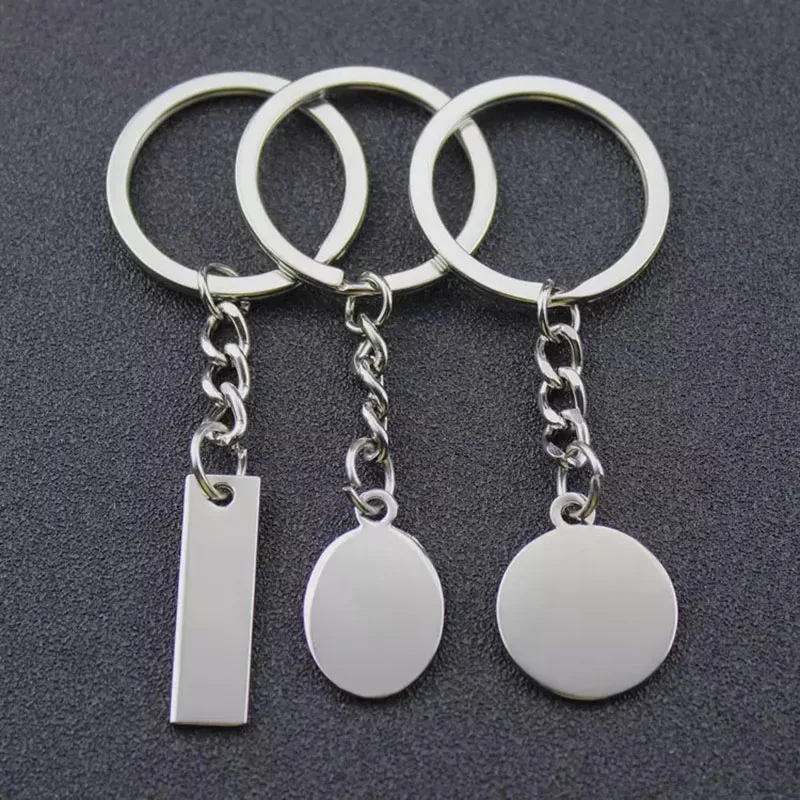 

100pcs/lot Personalized Keychain Customized Drop Tag Laser Engraved Logo Name Key Ring Gift for Guest Wedding Souvenirs