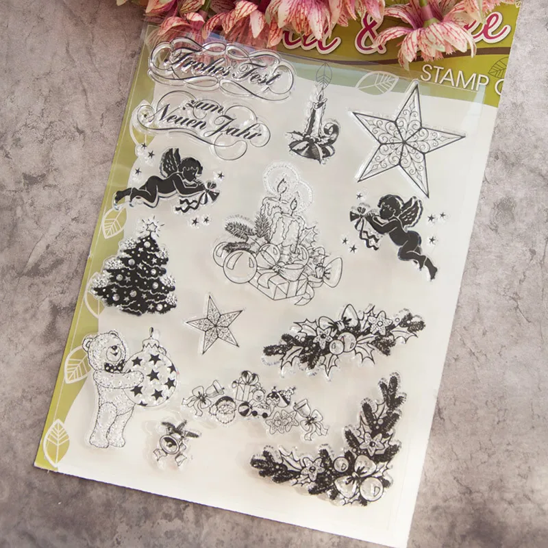Transparent Clear Silicone Stamp/Seal for DIY scrapbooking/photo album Decorative clear stamp sheets | Дом и сад