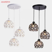 Led Modern Minimalist Restaurant Chandelier Crystal Chandeliers Three Single Head Personalized Dining Table Bedroom Bar art Lamp modern minimalist glass edison bulb chandelier restaurant living room bar personalized originality single head chandelier