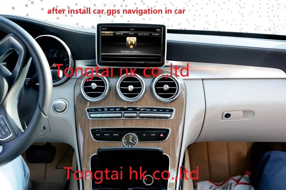 Best 8 inch android 7.1 Car GPS Navigation for Benz C W205 2014 2015,2GB RAM,wifi,steering wheel, free 8g map,touch screen 2