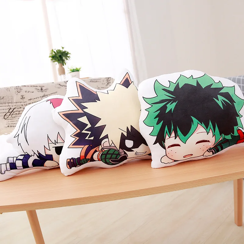 35 см прекрасный аниме Bakugou кацуки Todoroki Shoto Midoriya Izuku валик аниме плюшевая игрушка Boku мой герой академическая Подушка вентилятор подарок