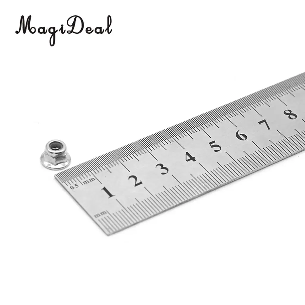 8pcs Silver Alum M4 Lock Wheel Nut Fit WLtoys 12428 12423 RC Car parts