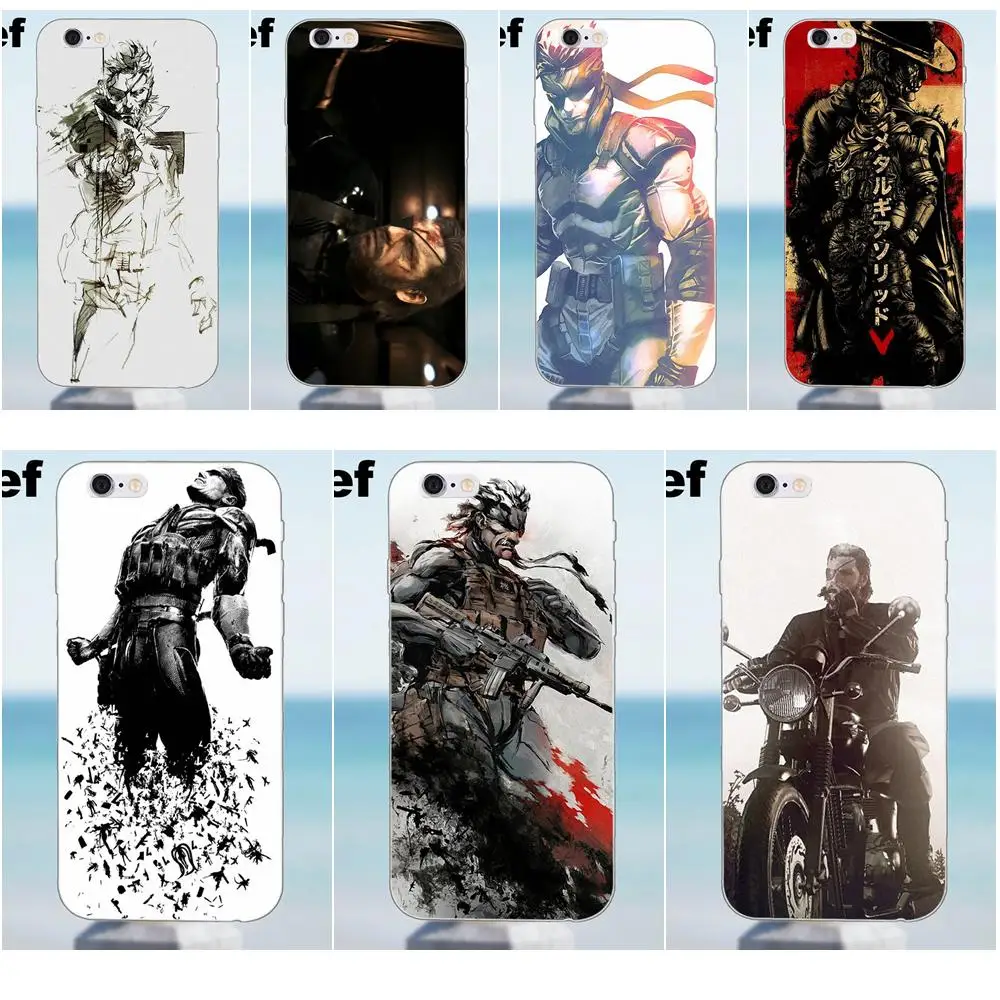 

Suef For iPhone X 4 4S 5 5S 5C SE 6 6S 7 8 Plus Samsung Galaxy A3 A5 J1 J3 J5 J7 2016 2017 Soft TPU New Arrival Metal Gear Solid