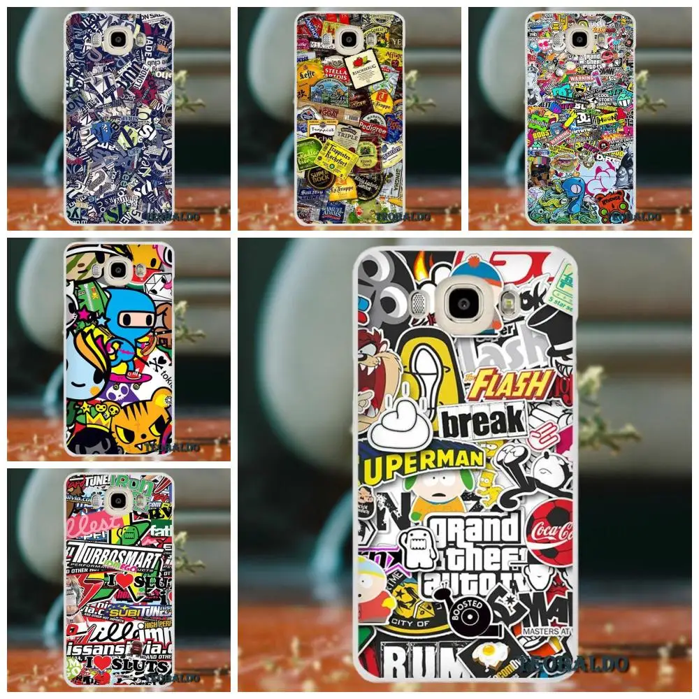 

Soft TPU Covers Capa For Xiaomi Redmi 4 3 3S Pro Mi3 Mi4 Mi4i Mi4C Mi5 Mi5S Mi Max Note 2 3 4 Sticker Bomb Illustration Pattern