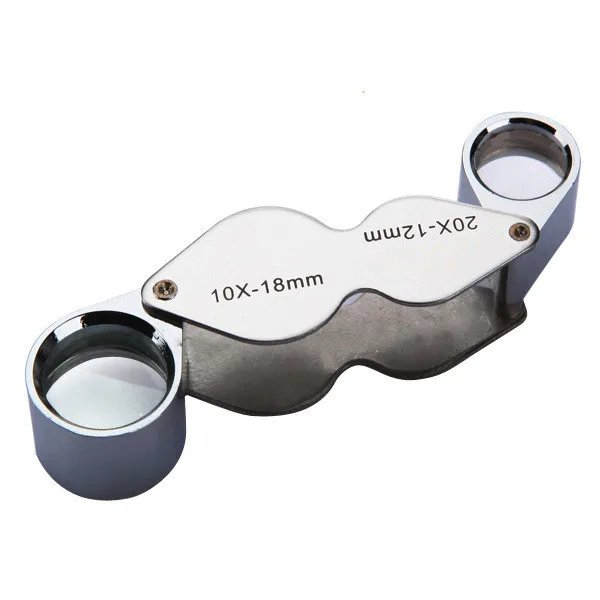 Buy 10x 18mm and 20x 12mm Dual Jewelers Glass Eye