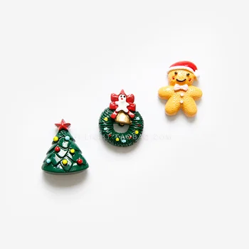 

Christmas Tree Powerful Magnet Gingerbread Man Refrigerator Cartoon Decoration Creative Magnet Sticker fridge magnet decor
