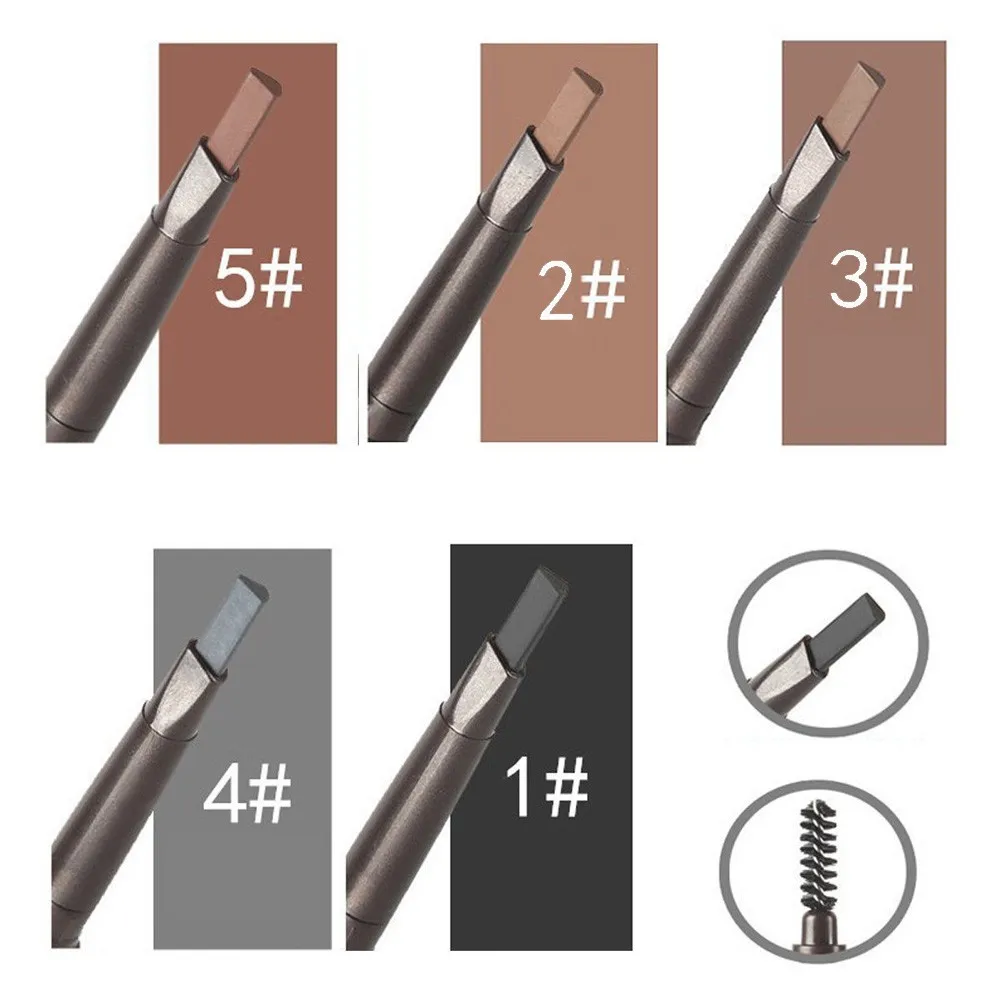 Карандаш для увеличения бровей, водостойкий, для бровей, натуральный карандаш для бровей, кисть, стойкий макияж, косметика, инструмент для красоты 19L0604