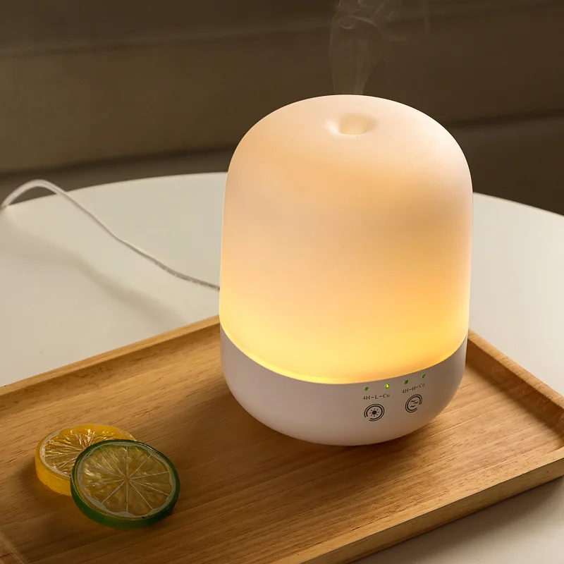 

New 300ML Warm Light /Colorful Light Aromatherapy Humidifier 0 Radiation Household Aroma Diffuser Essential Oil Diffuser