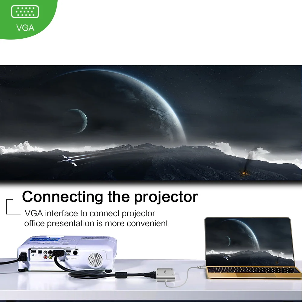 4 in 1 USB 3.0 a HDMI 1080 P HD USB a DVI/VGA/HDMI/LAN Convertitore cavo Video Audio USB a VGA Adat