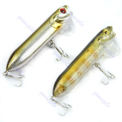 

1PC 95mm 16g Pencil Popper Fishing Lures Crankbait Crank Bait Tackle Treble Hook  color random