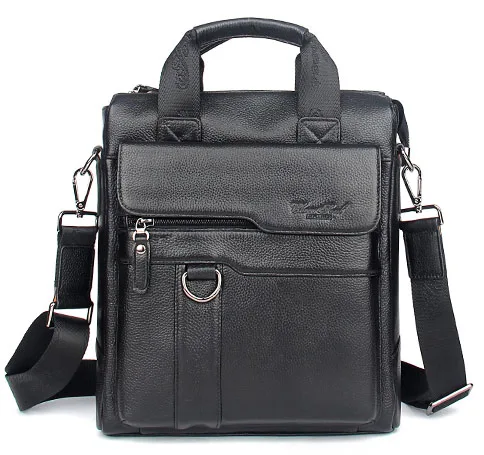 Cheer Soul, деловой портфель из натуральной кожи, мужская сумка через плечо, сумка-мессенджер, Офисная сумка для ноутбука, мужская сумка-тоут, сумки через плечо - Цвет: black