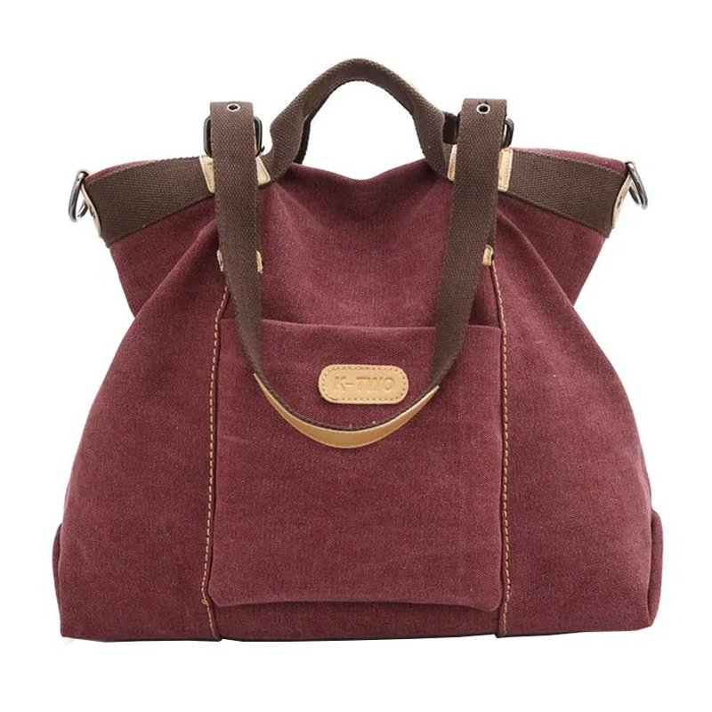 New Female Retro Simple Canvas Women Tote Bag Fashion Large Capacity Creative Product Design ...