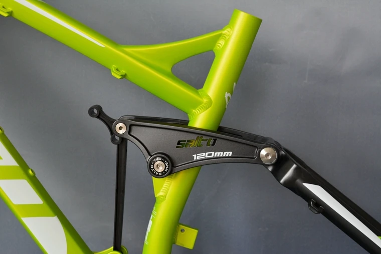 Top SALTO Full Suspension Frame Mountain Bicycle Shock Absorber Frame 26ER Aluminum Alloy Soft Tail Downhill Bicicleta Cadre Parts 2