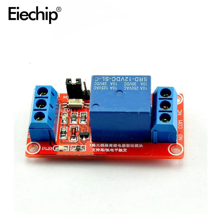 

1 road relay module supports high and low level trigger 12 v along the way