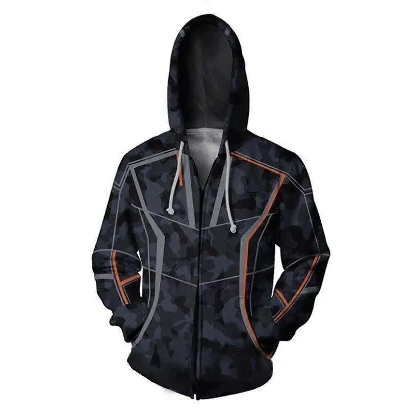 

2019New Avengers Infinity War Iron Man Cosplay Costume Hoodie Tony Stark Jacket Sweatshirt Coat Costumes