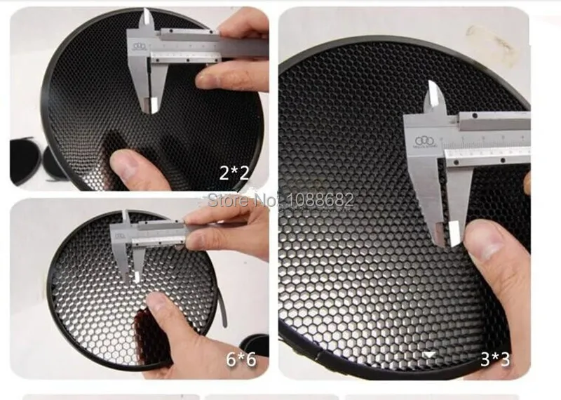Metal Honeycomb Grid for Elinchrom Reflector 8 6mm,Used to shoot pictures flash,lens hood Photography Studio Equipment. (3)