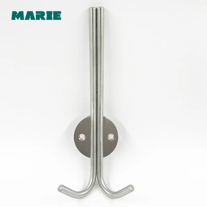 HK005 Bathroom Towel Wall Hooks Kitchen Stainless Steel Hanger Holder Clothes Hook