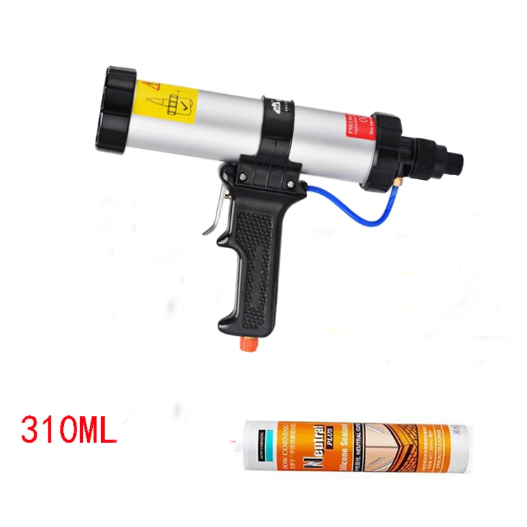 New Arrival 310ML pneumatic air glass glue guns hard pipe, air Caulking