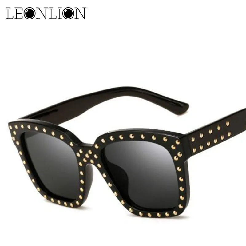LeonLion квадратные хрустальные Солнцезащитные очки женские брендовые дизайнерские классические винтажные уличные солнечные очки UV400 Oculos De Sol Masculino