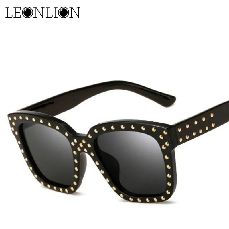 

LeonLion 2019 Square Crystal Sunglasses Women Brand Designer Classic Vintage Outdoor Sun Glasses UV400 Oculos De Sol Masculino