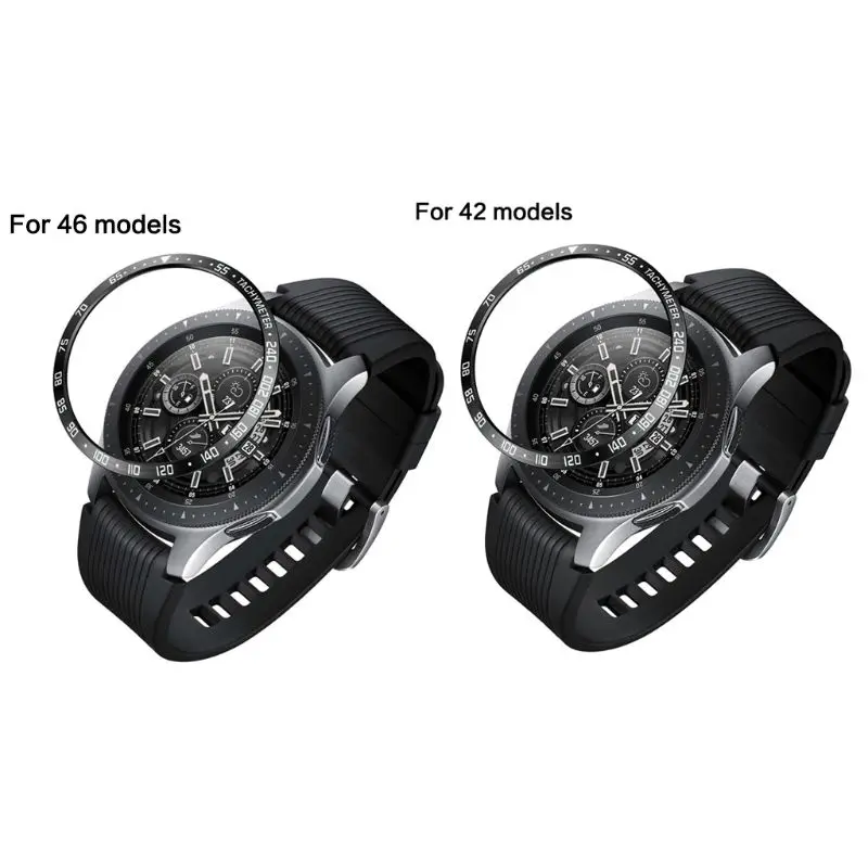 

Stainless Steel Metal Bezel Ring Adhesive Cover Replacement For Samsung Galaxy Watch 46MM/42MM Case For Gear S3 Frontier/Classic