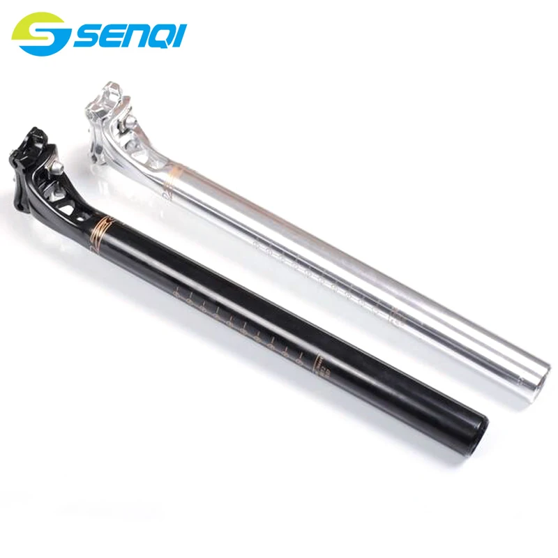 Silver 25.4mm Aluminum Alloy Seatpost Saddle Seat Post Bike Bicycle Pillar 300mm