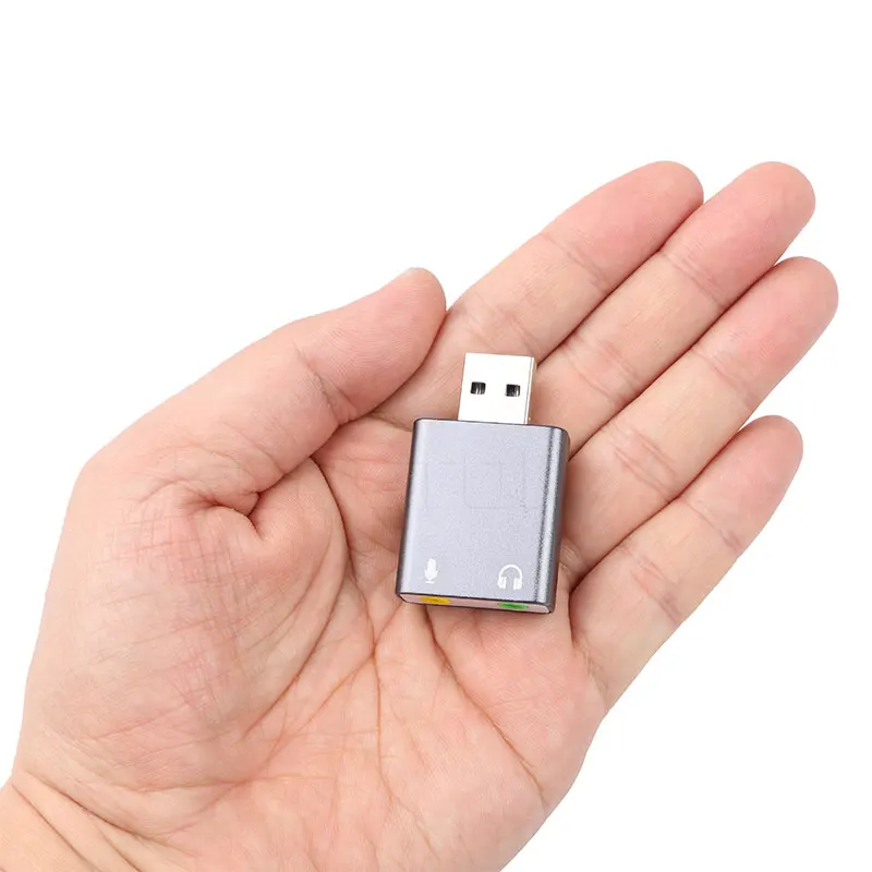 Kebidu USB Аудио Звуковая карта к разъему 3 5 мм адаптер для наушников микрофон