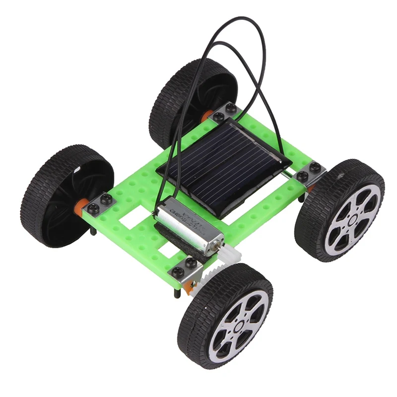 1pcs Mini Solar Powered Toy DIY Car Kit Children Educational Gadget