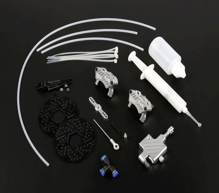 Front Hydraulic Brake System For 1/5 ROVAN KM HPI Baja 5B SS 5T RC CAR