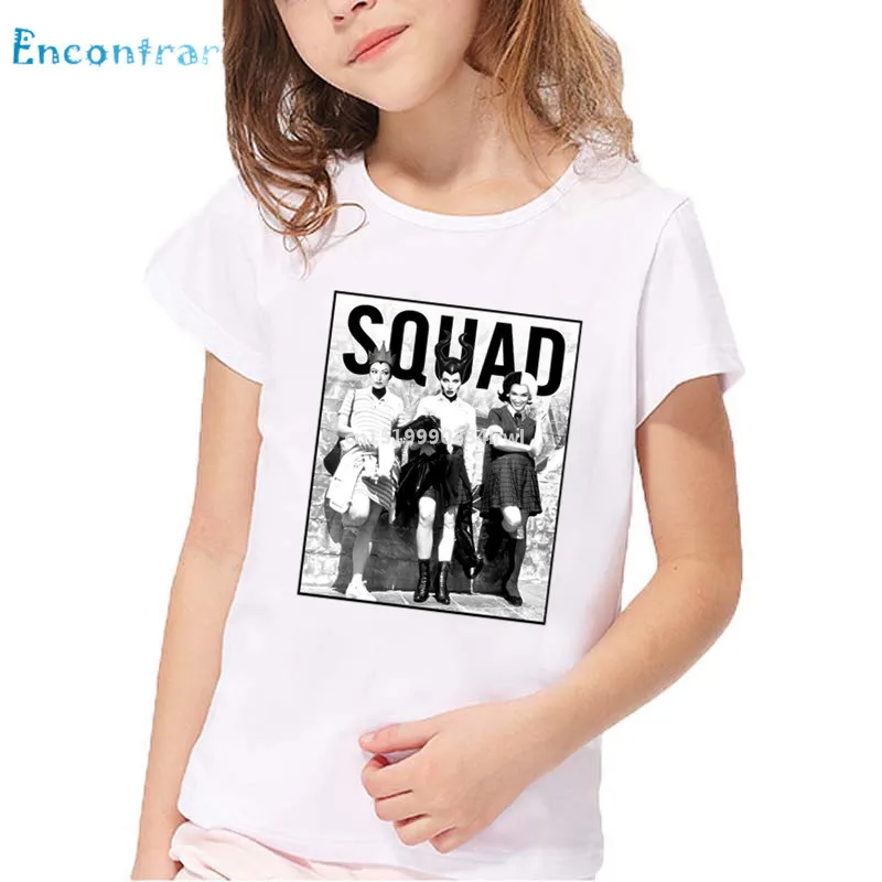 

Bad Girl Have More Fun Squad Print Kids T shirt Children Villain Maleficent Evil Queen Clothes Baby Girl Cool T-shirt,HKP5298