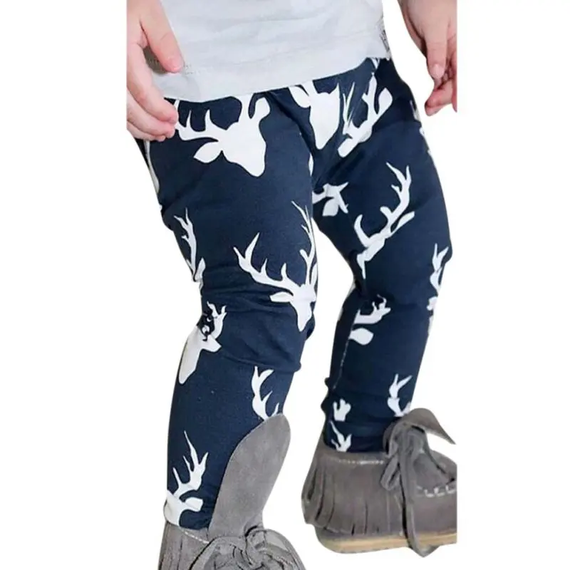 

High Toddler Kids Baby Boys/Girls Deer Pattern Bottom Leggings Harem Pants Trousers Spring New
