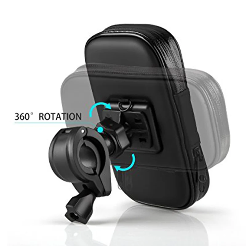 

Handlebar Bike Bicycle Mount Holder with Waterproof Case Universal Case for Mobile Phone GPS ZJ55