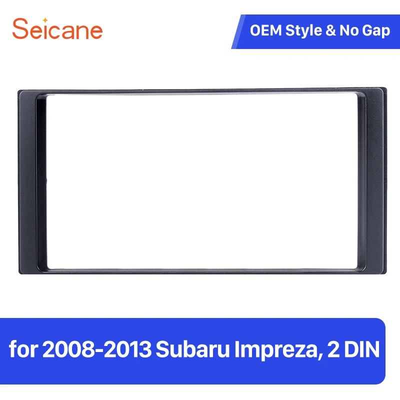 

Seicane 2 Din Car Radio Fascia Panel Frame Kit for 2008-2013 Subaru Impreza Trim Plate 173*98mm