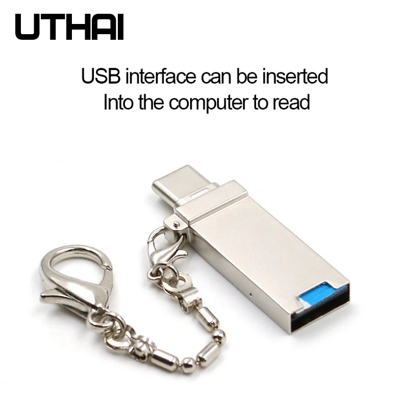 Uthai c10 ī ǵ USB-C ִ̽ macbook Ǵ Ʈ  ũ sd/tf  c  ޸ ī ǵ
