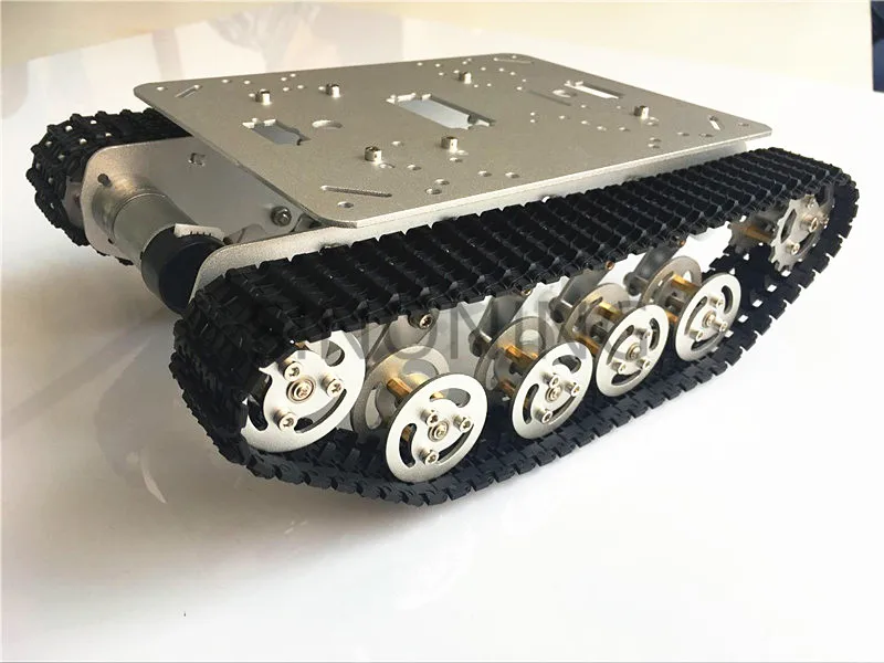 metal robot tank chassis silver for caterpillar suspension tank suspension design