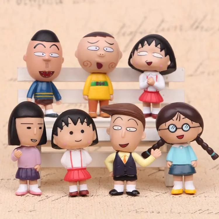 NEW hot 6cm 7pcs set Chi bi Maruko action figure toys collection Christmas