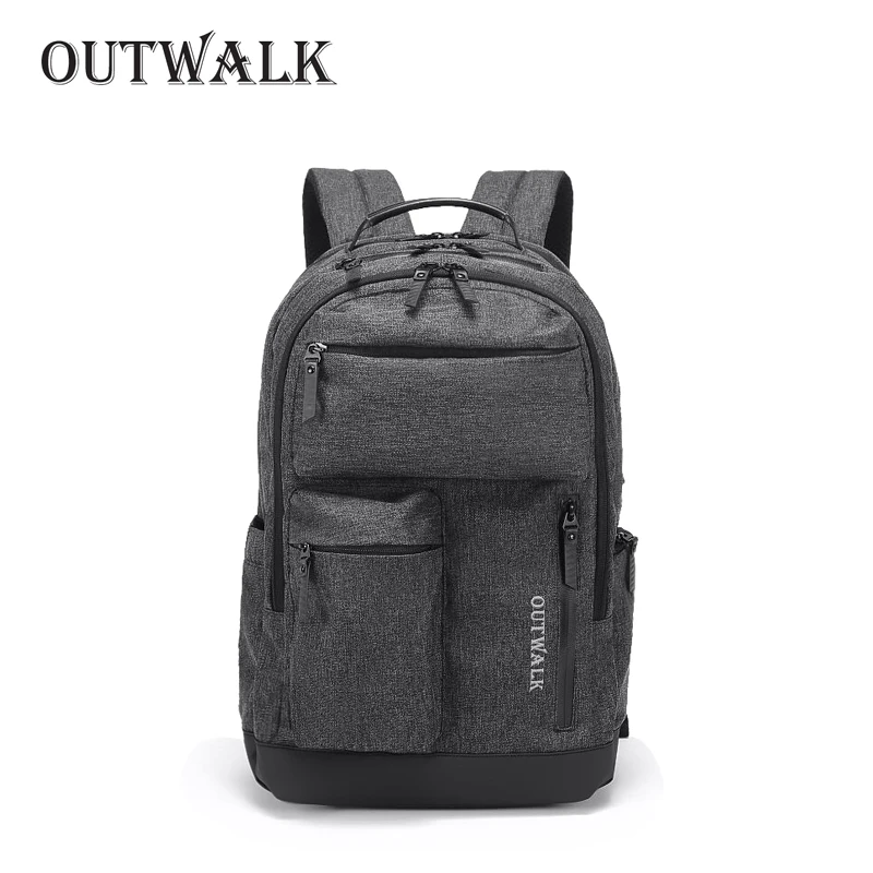 Мужской многофункциональный рюкзак OUTWALK для ноутбука 15 дюймов с usb зарядкой