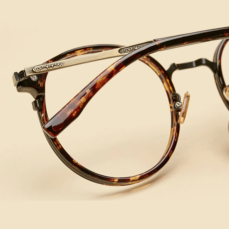 LIYUE Круглые Женские оправы для очков, дизайнерские оптические очки для близорукости, модные зеркальные оправы, высокое качество, очки по рецепту