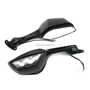 

Black Rear View Mirrors wing mirror with Turn Signals for Kawasaki Ninja ZX10R ZX-10R 2011 2012 2013 2014 2015