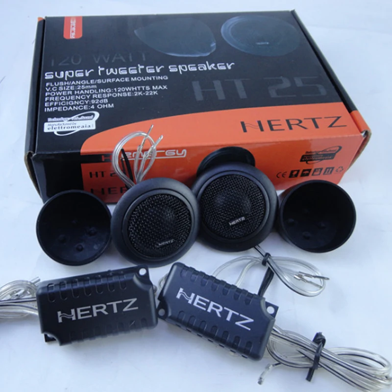 Acheter Vente chaude Composants Haute Puissance 120 w Voiture Tweeter À Dôme Haut parleurs Avec Crossover Diviseur Pour Véhicule Auto Voiture Musique Stéréo