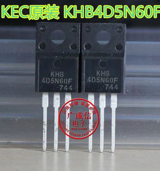 50 ШТ. Оригинальный 4D5N60F KHB4D5N60F TO 220F FET 600 В 4.5A|origin|fet inverterorigin tag |