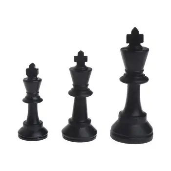 

Medieval Chess Pieces Plastic Complete Chessmen International Word Chesses Game