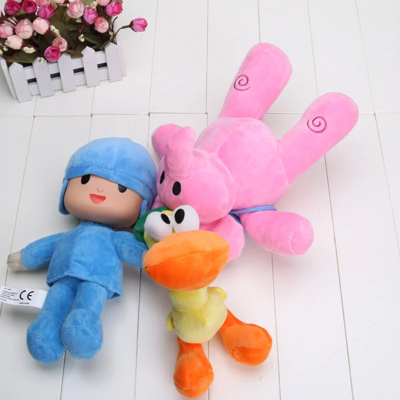 

10inch 25cm plush toys Pocoyo ELLY PATO Soft Plush Stuffed Figure Toy Doll can choose