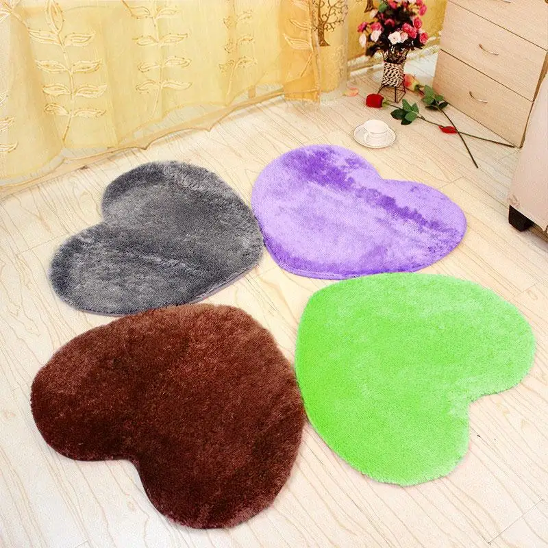 Buy 2016 New Heart Shaped Carpet Rug Home Bedroom
