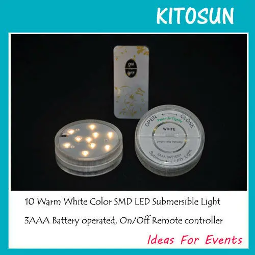 ¡Luces De Nvidad párr Exterior! 12 unids/lote 3AAA pilas sumergible Multicolors RGB LED bajo luz Base W/Remote ¡Luces De Nvidad párr Exterior! 12 unids/lote 3AAA pilas sumergible Multicolors RGB LED bajo luz Base W/Remote