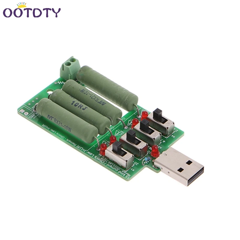 

USB Electronic Load Discharge Resistance Resistor Adjustable 15 Current Tester