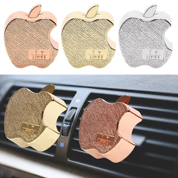 

1 Pair Car Outlet Perfume Apple Shape Air Freshener with Essential Oil Clip Interior Supplies Car Accessories Car-styling