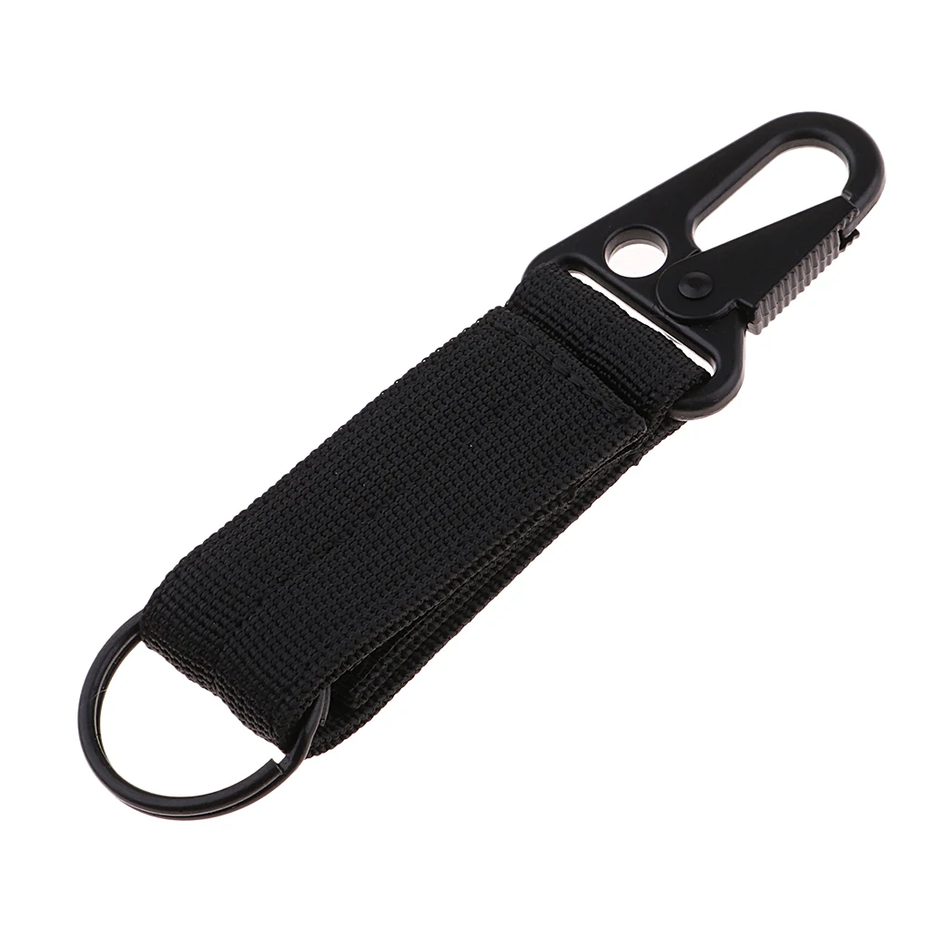 Multi-function Key Hook Webbing Molle Buckle Hanging Belt Keychain Carabiner Clip