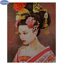 Пользовательские фото Алмазная вышивка, diy Алмазная картина "женщина" вышивка крестиком, Алмазная мозаика девушка, рукоделие, ремесла, настенные украшения