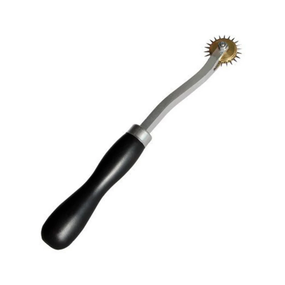 

4mm Professional Stainless Steel Leather Overstitch Wheel Gear Roulette Spacer Sewing Leather Craft Tool Gear